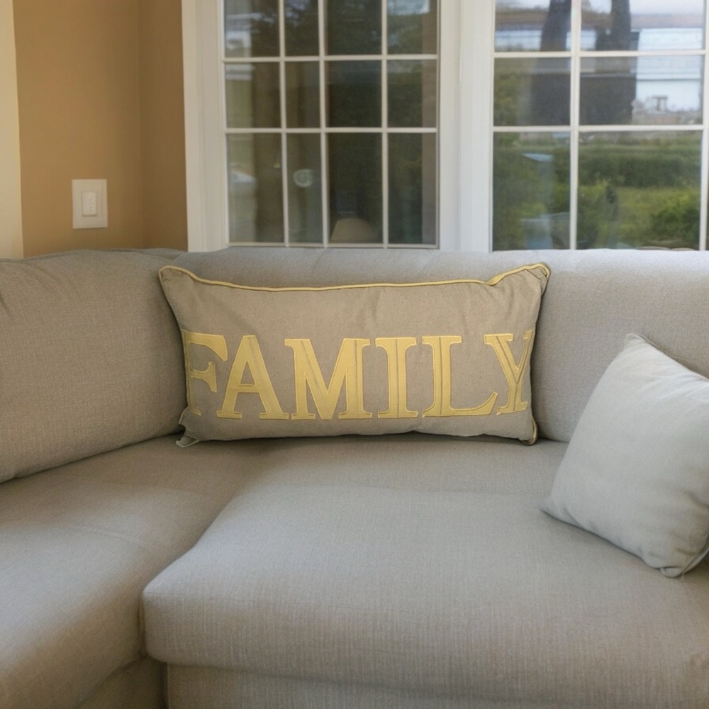 FAMILY throw pillow NWT
